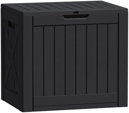 Flamaker Resin Deck Box 40 Gallon Waterproof Outdoor Storage Box