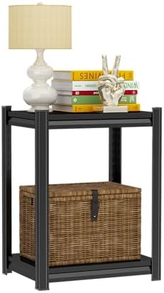 PRESTELION Garage Shelving Side Table Adjustable Metal Storage Shelves