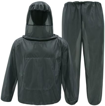 Mosquito Suit Bug Protection Mesh Clothing Breathable Lightweight Anti-Mosquito Gear for Camping Fishing Gardening