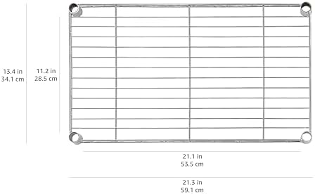 Amazon Basics 5-Shelf Multipurpose Adjustable Steel Garage Shelving Unit, Storage Rack for Kitchen, 200 lbs Per Shelf, Easy Assembly, 13.4"D x 23.2"W x 60"H, Black