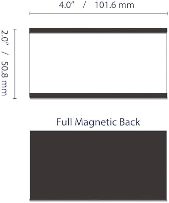 IMAGAME Magnetic Tool Organizer, 10 Packs Flexible Magnetic Label Holder 4"x2", C Channel Tool Box Label Holder for Garage Organization, Workshop, Storage Bin, Locker, Shelf - No Scratch, Easy Move