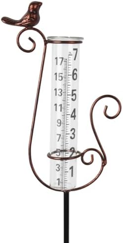 Rain Gauge Outdoor with 7 Inch Glass Tube