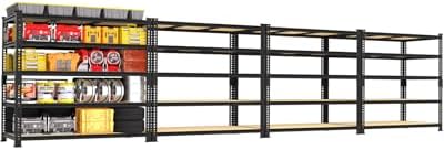PrimeZone 3250 LBS Heavy Duty Garage Storage Shelves Adjustable Shelf, 4PCS