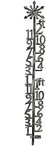 Evergreen Garden Distressed Metal Artisan Snow Gauge