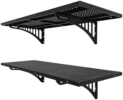 2 Pack Heavy Duty Garage Wall Shelving 45.3 x 16.5 Inch