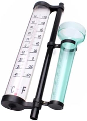 2 Sets 3-in-1 Outdoor Weather Instruments with Rain Gauge, Thermometer, and Wind Direction Meter, Plastic Material, for Garden Decoration and Farm Planting, Classical Ornamental