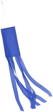 M METERXITY 1-Pack Windsock Flag, Colorful Wind Socks for Garden/Yard/Patio/Home Decor, Spring Summer Fall Winter Outdoor Hanging Decoration [39.4 in / 100cm, Blue]
