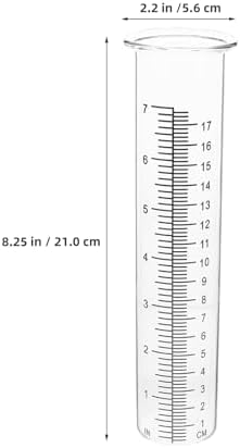 3pcs 7-inch Freeze Proof Rain Gauge Set with Large Scale, Accurate Outdoor Rain and Snow Meter for Garden, Lawn, Deck, Patio Use