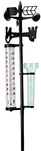 3-in-1 Garden Weather Station Thermometer Rain Wind
