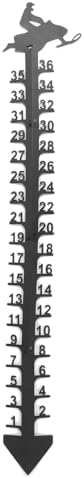 36 Inch Snow Outdoor Large Iron Snowfall Measuring Stick Outdoor Snow Depth Measure Rod for Garden Yard, Multifunctional Accessory for Home Use