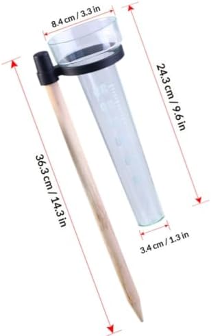 Beavorty 2 Sets Outdoor Rain Gauge and Wind Direction Meter with Thermometer, Plastic Material, Measuring Wind Direction and Rainfall, for Garden Decoration and Farm Planting