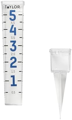 Taylor Rain Gauge Outdoor 5 Inch Capacity with Reflective Printing