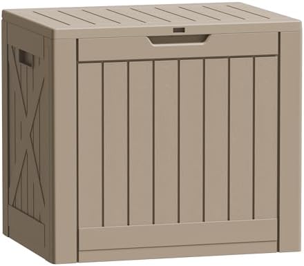 Flamaker Resin Deck Box 40 Gallon Waterproof Outdoor Storage Box