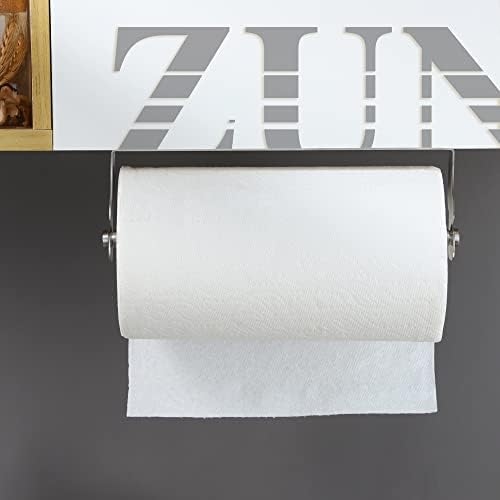 ZUNO Paper Towel Holder Cabinet Door or Under Cabinet, Self Adhesive