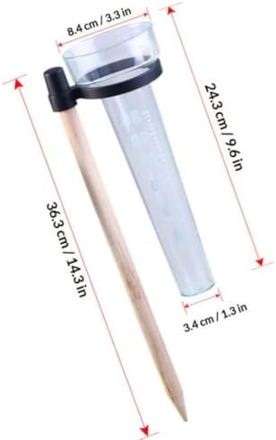 BESPORTBLE 2 Sets 3-in-1 Outdoor Weather Station Measuring Rainfall, Temperature, and Wind Direction with Plastic Construction for Farm Planting and Garden Decoration