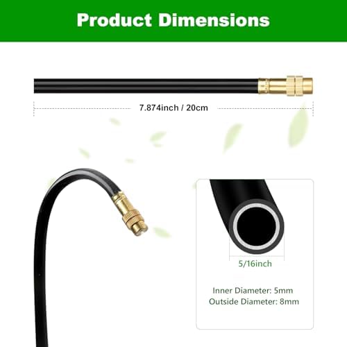Brass Misting Nozzles for 5/16 Inch Drip Irrigation Tubing, 360° Adjustable Rotating Sprayers for Garden, Greenhouse & Outdoor Cooling, 15 Pack