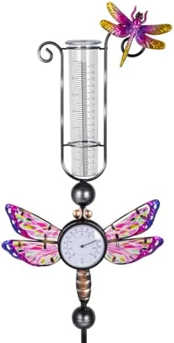 Rain Gauge Outdoor with 7 Inch Plastic Tube