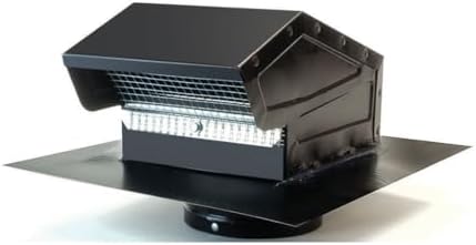 Gooseneck Vent 4in Black Glv