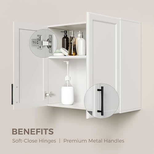 Furnaza 48" W Wall Cabinets for Laundry Room with Adjustable Shelf