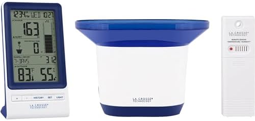 La Crosse Technology 724-1415BL Wireless Rain Station with Temperature and Humidity