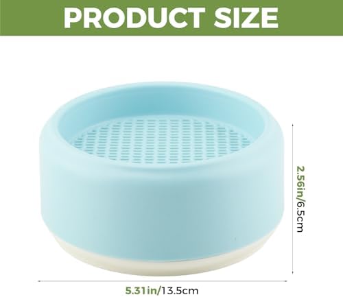 Hydroponic Cat Grass Planter, Plastic Catnip Cat Grass Box 5.31"x2.56", Soil-Free Anti-Digging Planting Trays, Wheatgrass Growing Pot for Indoor Cats Pets (Blue)