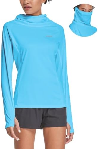 baleaf Women's SPF Shirts Long Sleeve Shirts UPF 50+ Hoodie Rash Guard
