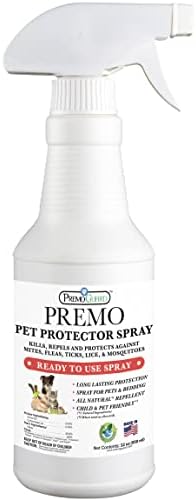 Premo Guard Pet Protector Spray, Kills Mites, Fleas, and Ticks Naturally