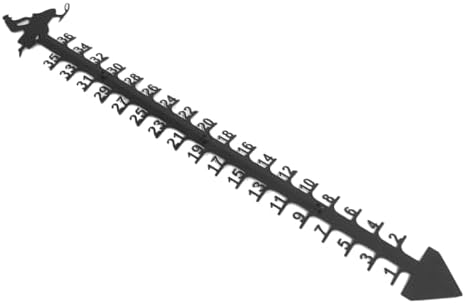 36 Inch Snow Outdoor Large Iron Snowfall Measuring Stick Outdoor Snow Depth Measure Rod for Garden Yard, Multifunctional Accessory for Home Use