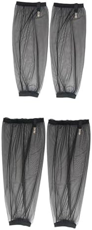 Arm and Leg Sleeves Cover Net, Polyester Mesh Protector for Hiking, Camping, Gardening, Fishing - Portable Protection Set (1 Set)- M