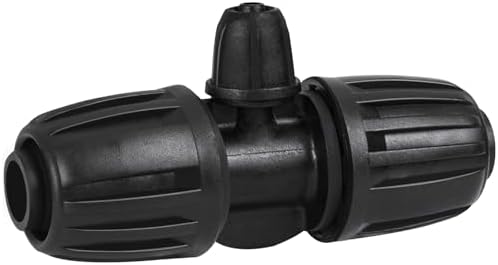 1/2 Inch To 1/4 Drip Irrigation Fittings - 8 Pack Drip Line Irrigation 1/2'' to 1/4'' Barbed Tee Adapter Anti-Drop Lock Nut Barbed Reducer 3 Way Connectors for Drip Irrigation System