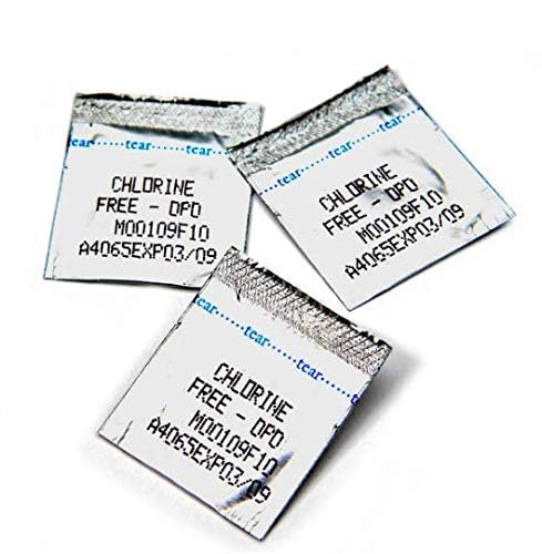Hach DPD Free Chlorine Reagent Powder Pillows, 10 mL, Pack of 100, USEPA Accepted, Drinking Water and Wastewater Analysis, Boric Acid Free, 0.02-2.00 mg/L Cl₂, 2105569
