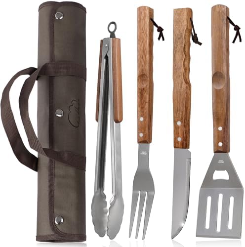 5pcs BBQ Grill Accessories Set - Stainless Steel Grilling Tools