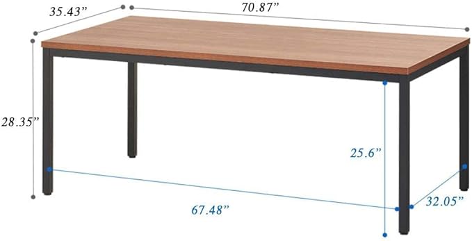 Simple and Sturdy 36X72 inches Computer Desk - Perfect for Work and Study, Multi-Purpose Table for Writing, Dining, and Workstation
