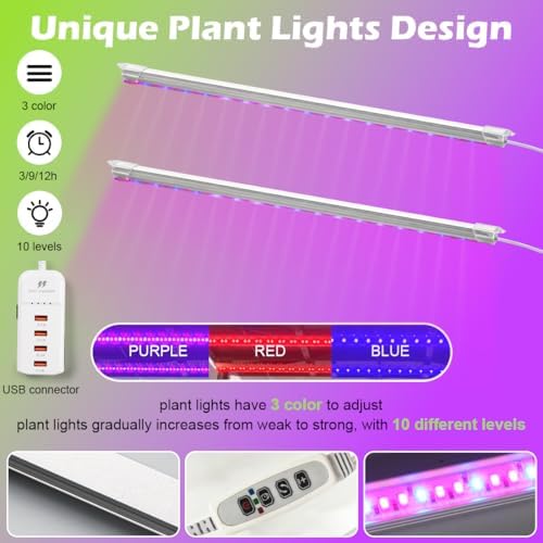 RooTrimmer 5-Tier Hydroponics Growing System with Grow Lights & Pump