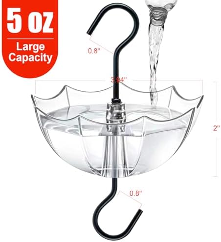 Ant Moat for Hummingbird Feeder, 5 OZ, 4 Pack,Clear