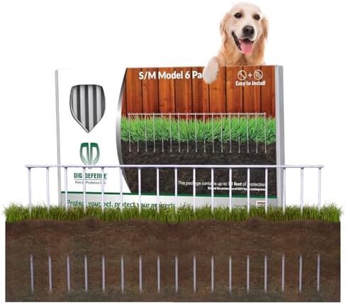 Dig Defence Original Animal Barrier Garden Fence Small/Medium, 6 Pack