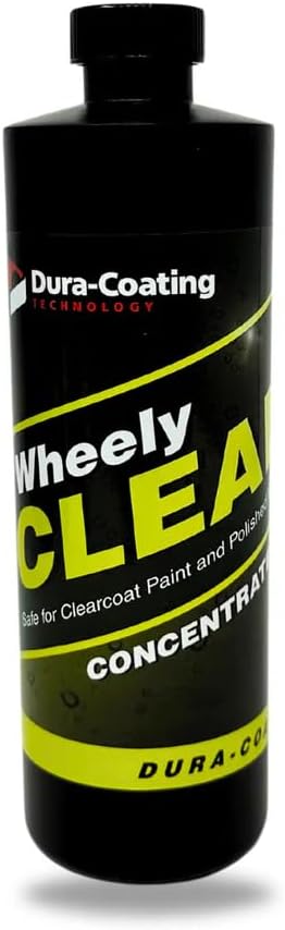 DURA-COATING TECHNOLOGY Wheely Clean Concentrate - Good for Chrome Wheel Cleaner, Clear-Coated, or Aluminum Wheel Cleaner - Professional Tire Shine & Rim Cleaner Spray - Car Care Solution - 1 oz