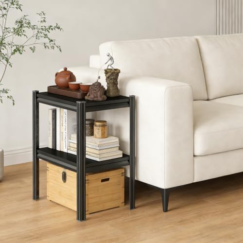 PRESTELION Garage Shelving Side Table Adjustable Metal Storage Shelves