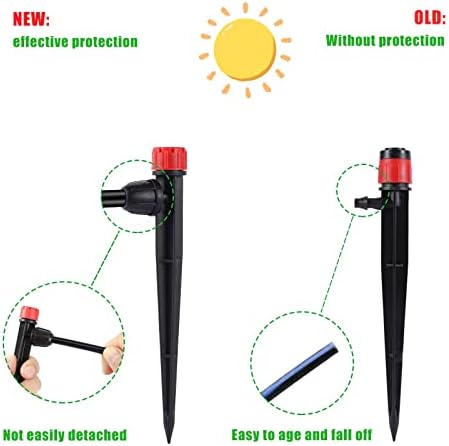 50 Pcs 360° Adjustable Drip Irrigation Spray Emitters