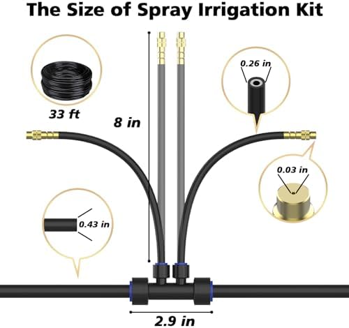 Drip Irrigation System 2 Ports - 360°Adjustable Garden Watering System