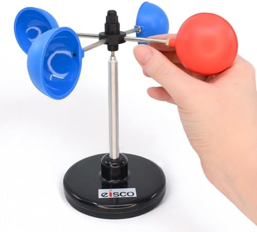 Eisco - Small Anemometer for Measuring Wind Speed Durable Weather-Resistant Design for Outdoor and Educational Use