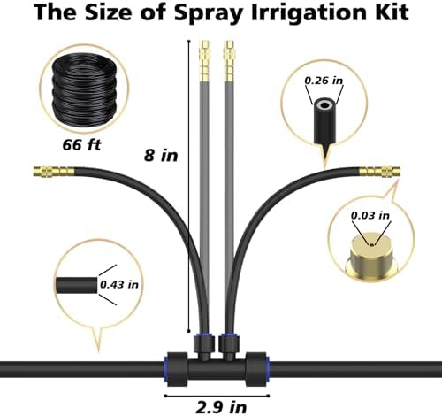 Drip Irrigation System 2 Ports - 360°Adjustable Garden Watering System