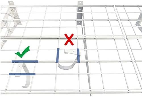 FLEXIMOUNTS 2-Pack 2x6ft Garage Shelving with Hooks, 1400lbs Load, White