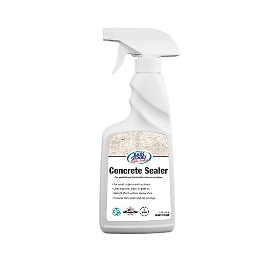 Rain Guard Water Sealers SP-4006 Concrete Sealer 16oz Spray - Clear Natural Finish - Deep Penetrating Water Repellent Protection for All Concrete Surfaces - Water-Based Silane/Siloxane