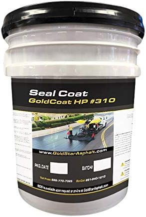 GoldStar Asphalt HP #310 High-Performance Seal Coat – Commercial Grade Asphalt Repair Sealant for Driveways, Roads & Parking Lots – Easy Pour Formula – 5-Gallon
