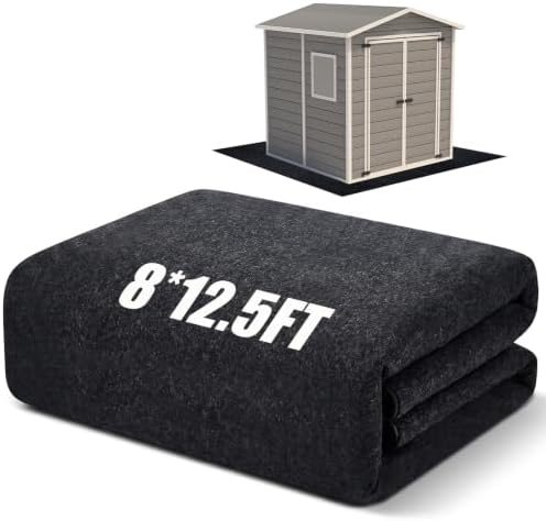 Shed Floor Mat 8 x 12.5 ft, PE Backing for Large Sheds, Garage and Workshop