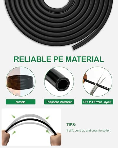 Drip Irrigation System for Garden, 180FT Tubing