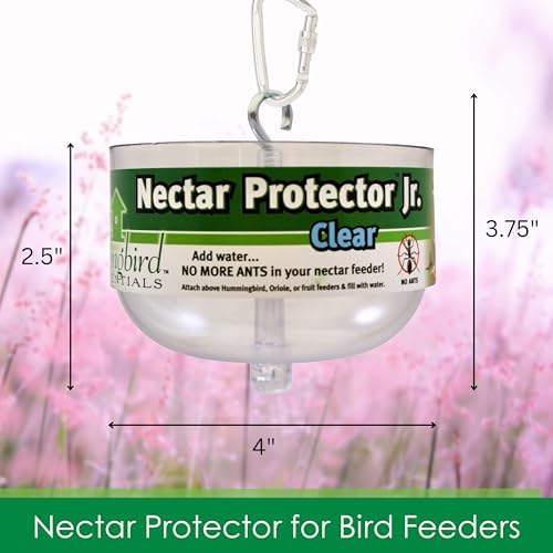 Songbird Essentials Nectar Protector Junior Bird Feeder Protection - Clear