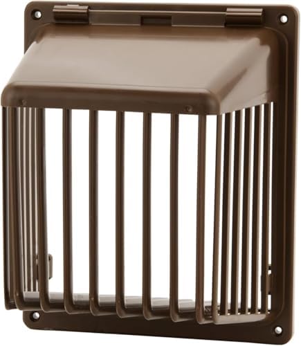 HY-Guard Exclusion® VentGuard™ - 8" Brown Code Compliant Plastic Dryer Exhaust Protection – Non-Lethal Wildlife Excluder by HY-C – Easy Installation – Keep Pests Out of Your Home, Condo or Apartment