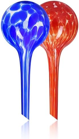 Plant Watering Devices for Indoor & Outdoor Plants, 5 Day Irrigation, Colored Glass, Automatic Water Bulbs, Plant Waterer